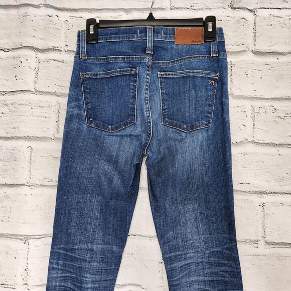 $128 MADEWELL Women 25 10" High-Riser Skinny Jeans in Hayes Wash #F4684 Rise - Picture 10 of 11